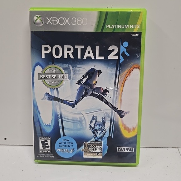 Portal 2 - Microsoft Xbox 360 Platinum Hits Edition - Picture 1 of 4